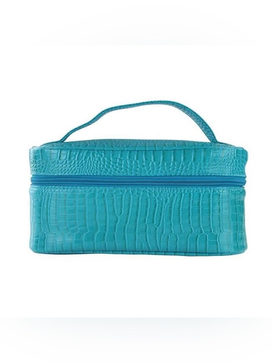 Primeware Handbags - Primeware insulated bag blue teal turquoise crocodile pattern NEW